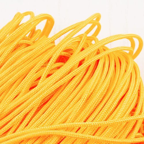 9.2 m 30 10yrd or jaune nylon cordon macramé fil de perles de la chaîne de corde tressée kumihimo no sku-38236