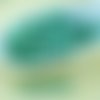 100pcs argent picasso opaque bleu turquoise ronde à facettes feu poli verre tchèque perles de petit  sku-28691