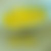 100pcs opaque de couleur jaune citron ab demi-rond à facettes feu poli verre tchèque perles de petit sku-28702