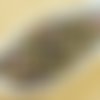100pcs californie vert pourpre d'or demi-rond à facettes feu poli entretoise tchèque perles de verre sku-35495