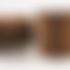 18.3 m 60ft 20yrd claret brun coton ciré cordon de perles décoratives chaîne tressée en corde torsad sku-38103