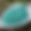 20pcs opaque turquoise green tour druk verre tchèque pressé perles de 8mm sku-17151