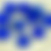 4pcs picasso brun cristal de saphir bleu grand plat rond 8edge fenêtre de la table de découpe de piè sku-28859