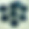 4pcs picasso opaque-noir-brun-grand plat rond 8edge fenêtre de la table de découpe de pièce de monna sku-28864