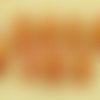 22pcs petit cristal-orange-or patine de lavage à deux faces de verre tchèque chouette perles oiseau  sku-31793
