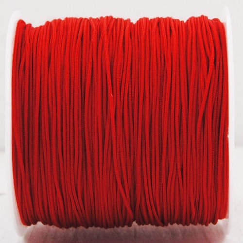 20m 65ft 22yrd rouge nylon cordon macramé fil de perles de la chaîne de corde tressée kumihimo noeud sku-38149