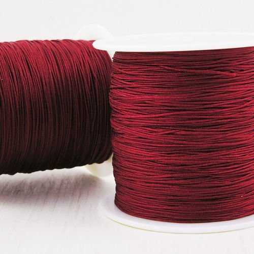 20m 65ft 22yrd café rouge nylon cordon macramé fil de perles de la chaîne de corde tressée kumihimo  sku-38159