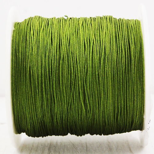 20m 65ft 22yrd vert armée nylon cordon macramé fil de perles de la chaîne de corde tressée kumihimo  sku-38160