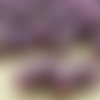 12pcs cache craie vega violet grand champignon bouton de verre tchèque perles de 9mm x 8mm sku-32150