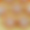 10pcs opaque orange jacinthe patine argentée de lavage à plat monnaie rond anémone fleur de soleil f sku-35806
