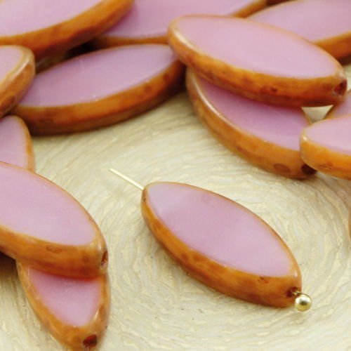 6pcs picasso brun soyeux valentine rose opale ovale et plate de pétales de table à la fenêtre de cou sku-32600