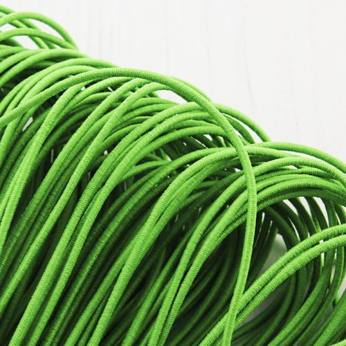6.4 m 21ft 7yrd rond vert en nylon élastique stretch cordon de perles de corde de nouage de la chaîn sku-38323