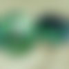 1pc à la main le verre tchèque gros bouton vert libellule dichroïque vitrail violet taille 18 40.5 m sku-26582