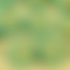 10pcs opaque turquoise green or patine de lavage à plat monnaie rond anémone fleur de soleil focal p sku-35812