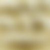 10pcs blanc mat or de lavage de pâques oeuf d'oiseau à rayures en pointillés ovale de tube de verre  sku-37717