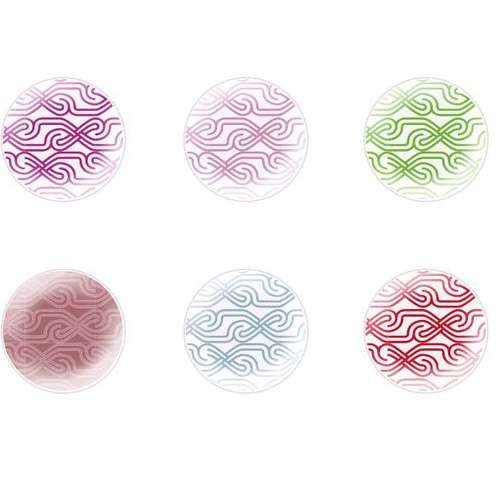 6pcs x 20mm main rond en forme de dôme verre tchèque en de cabochon modèles de 150 s3t586 sku-24550