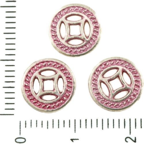 30pcs antique ton argent valentine rose patine de lavage à plat chinoise ancienne pièce de monnaie d sku-36951