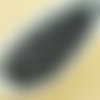 100pcs opaque jet de granit noir tweedy patine argentée repéré ronde à facettes feu poli entretoise  sku-35697
