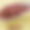 100pcs perles brillent rouge brun de feuilles d'automne ronde verre tchèque de petite entretoise de  sku-31696