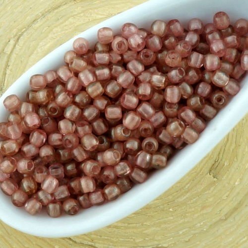 5g de cristal rond rouge druk petites entretoise de semences de verre tchèque perles de 2mm sku-32835