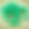 20pcs grand opaque vert clair turquoise verre tchèque perles rondes 8mm sku-29200