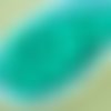 100pcs opaque turquoise green ronde à facettes feu poli petite entretoise tchèque perles de verre de sku-33362
