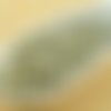 100pcs la lumière de l'olivine vert en soie beige mat ronde à facettes feu poli entretoise tchèque p sku-35663