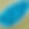 100pcs opaque turquoise bleu bébé ronde à facettes feu poli petite entretoise tchèque perles de verr sku-33366