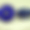 1pc bleu foncé étoile d'or de fleur à la main le verre tchèque bouton de taille 12 27mm sku-27494