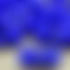 20pcs opaque medium dark bleu saphir ronde à facettes feu poli entretoise de verre tchèque perles de sku-33317