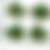 8pcs tchèque vert turquoise patine bronze antique ton éléphant animal charms pendentif à deux faces  sku-33930