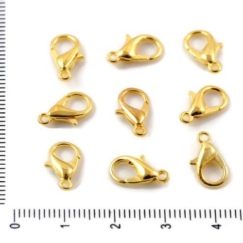 30pcs tons d'or plaqué de homard fermoir de griffe de gros en vrac la fabrication de bijoux en métal sku-37770