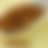 100pcs or briller ambre ronde en or verre tchèque perles de petite entretoise de graines de rocaille sku-31693