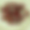 6pcs picasso rouge corail taille de table de la fenêtre rectangle de verre tchèque perles 12mm x 8mm sku-26757