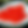 Grand mat rouge clair verre tchèque ronde perles givrées 8mm 20pcs sku-21341