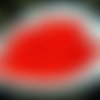 Matte rouge clair verre tchèque ronde pentagone à facettes perles givrées 6mm 60pcs sku-21343