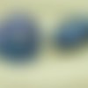 1pc petite étoile bleue mat argent libellule insectes à la main le verre tchèque bouton taille 8 18m sku-27516