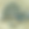 40pcs nouvelle finition pailleté argentiques d'argent arc-en-ciel rustique gravé verre tchèque ronde sku-27134