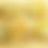 4pcs picasso orange opale jaune patine argentée laver rectangle plat de la croix chrétienne chapelet sku-35580