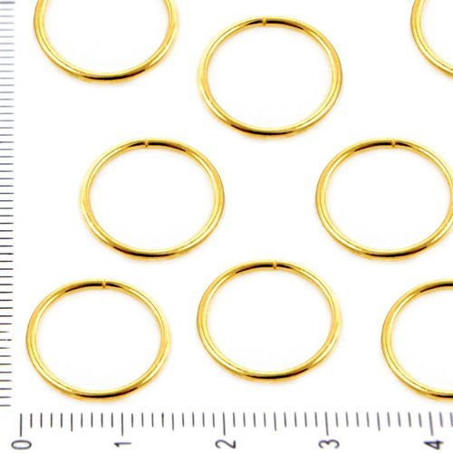 30pcs en vrac plaqué or ouvrez anneau de saut reliant la tour de beigne pour la fabrication de bijou sku-37850
