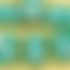 4pcs picasso turquoise vert rose patine laver rectangle plat de la croix chrétienne chapelet crucifi sku-35589
