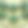 4pcs picasso crystal light brun jaune turquoise rustique fenêtre libellule plat pièce ronde opale ve sku-28746