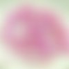 60pcs opaque soyeux valentine rose pincée tchèque perles de verre de 5mm sku-28978