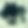 20pcs noir mat imitation de perles de halloween verre tchèque rondes 8mm sku-29115