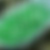 50pcs petit soyeux vert pastel verre tchèque poignard de perles de feuille de pétales de 11mm x 3mm sku-18905