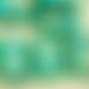 2pcs picasso opaque turquoise green or rectangle plat de la table de coupe de la croix chrétienne ch sku-35081