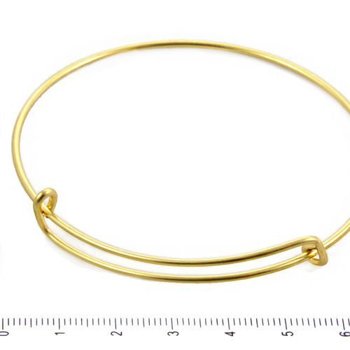 2pcs plaqué or adolescents initiale de bracelet de de métal conclusions de gros calibre 15 68 mm x 1 sku-37906