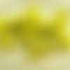 8pcs opaque jaune à rayures noires verre tchèque écrasé melon perles de la citrouille d'halloween fr sku-28737