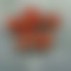 Picasso corail rouge brun rustique de la fenêtre de la table de découpe à plat carré en pointillé tc sku-26454
