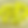 8pcs jaune opaque turquoise à rayures verre tchèque écrasé melon perles de la citrouille d'halloween sku-28736